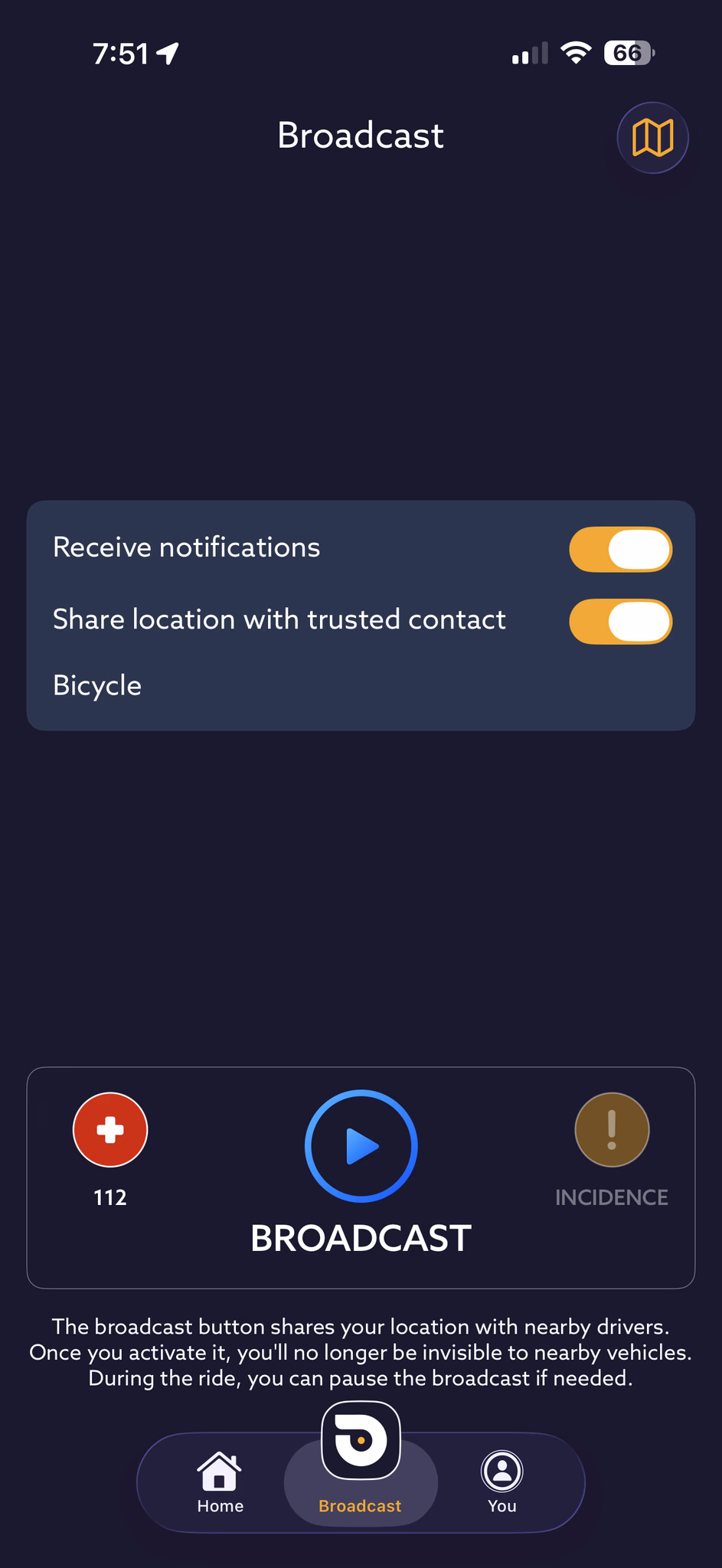 Beloo app, original screen 2