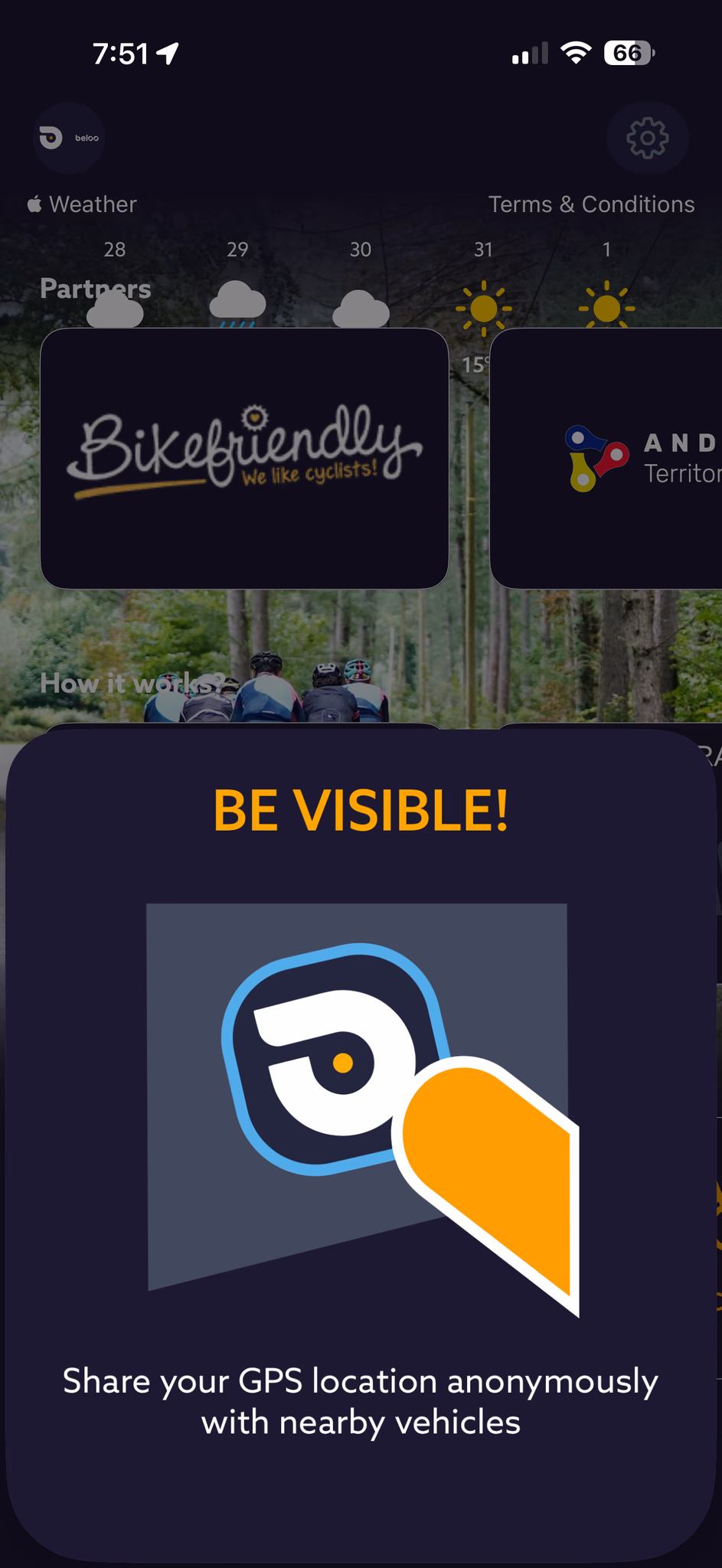 Beloo app, original screen 3