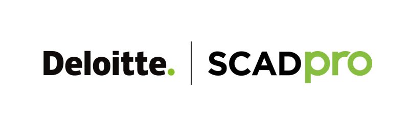 Deloitte and SCADpro logos