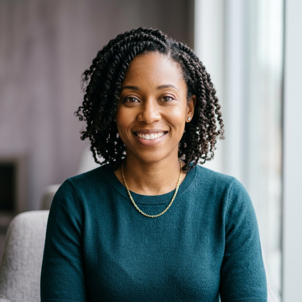 Portrait of Maya Thompson, tenant persona