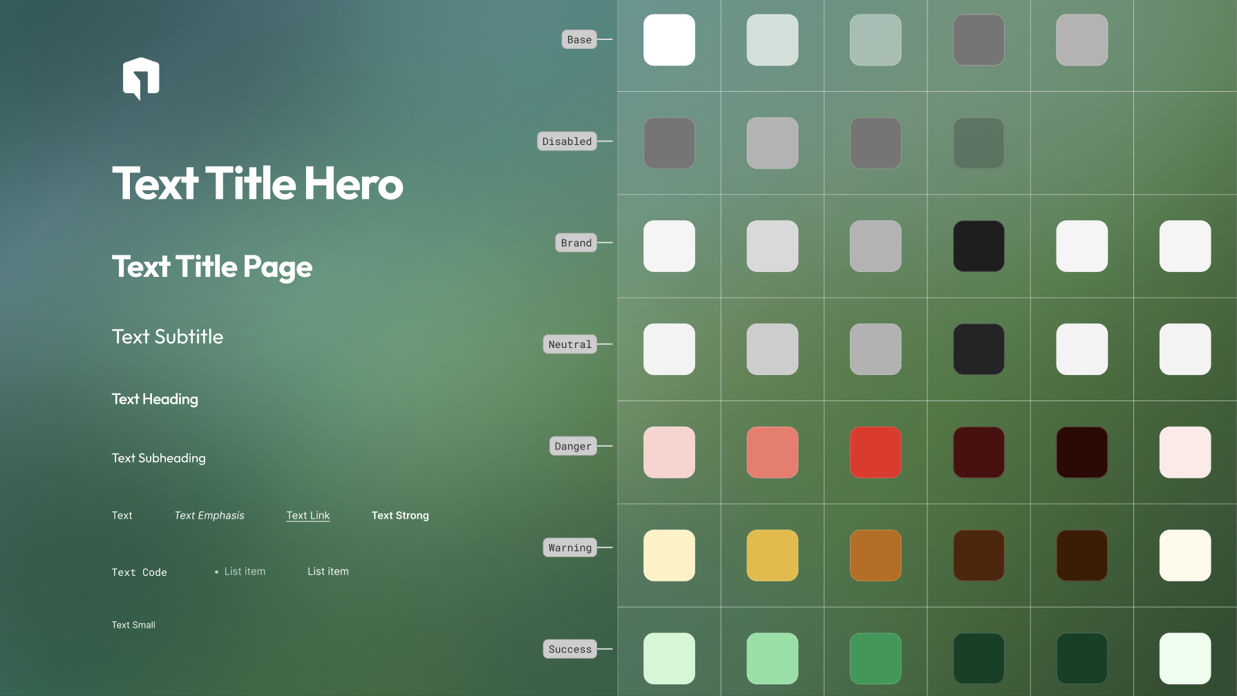 Housing Help design system stylesheet, typography scale, color tokens, spacing, and foundational components