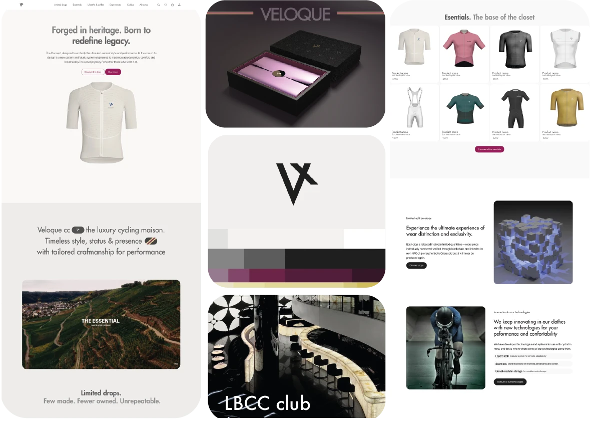 VELOQUE, brand identity overview