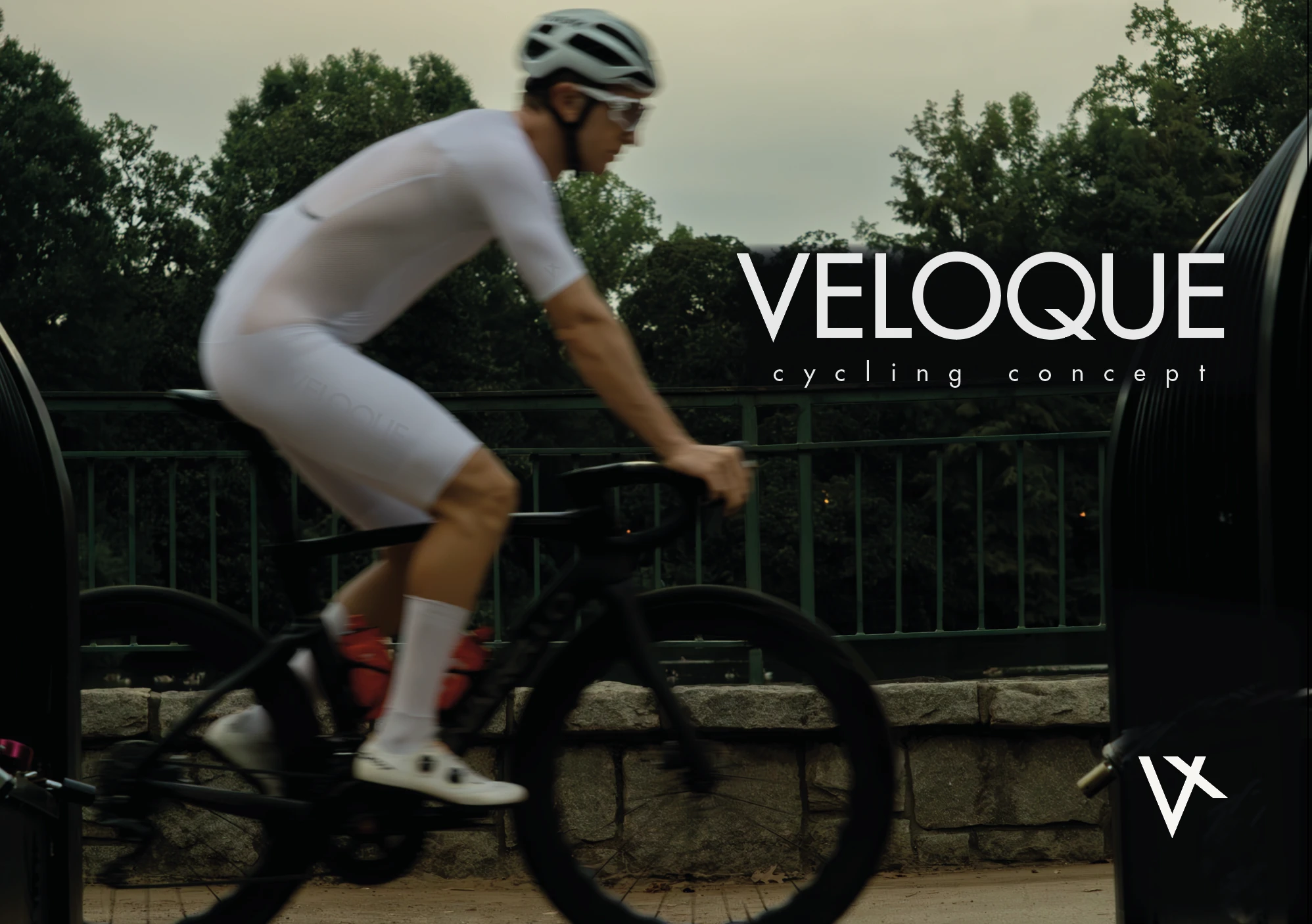 VELOQUE luxury cycling apparel, editorial hero