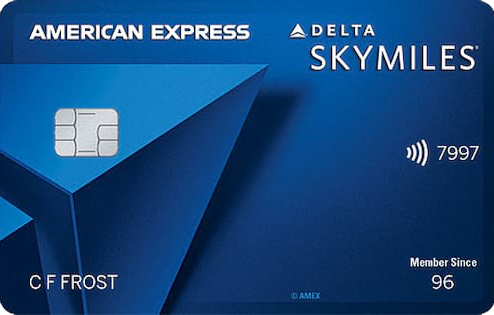 Blue Delta SkyMiles card