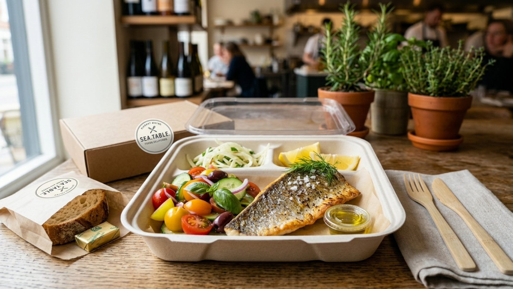 Visibly fresh food delivered intact